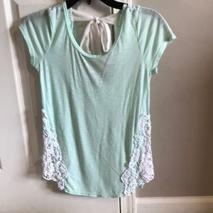 Tiffany blue shirt